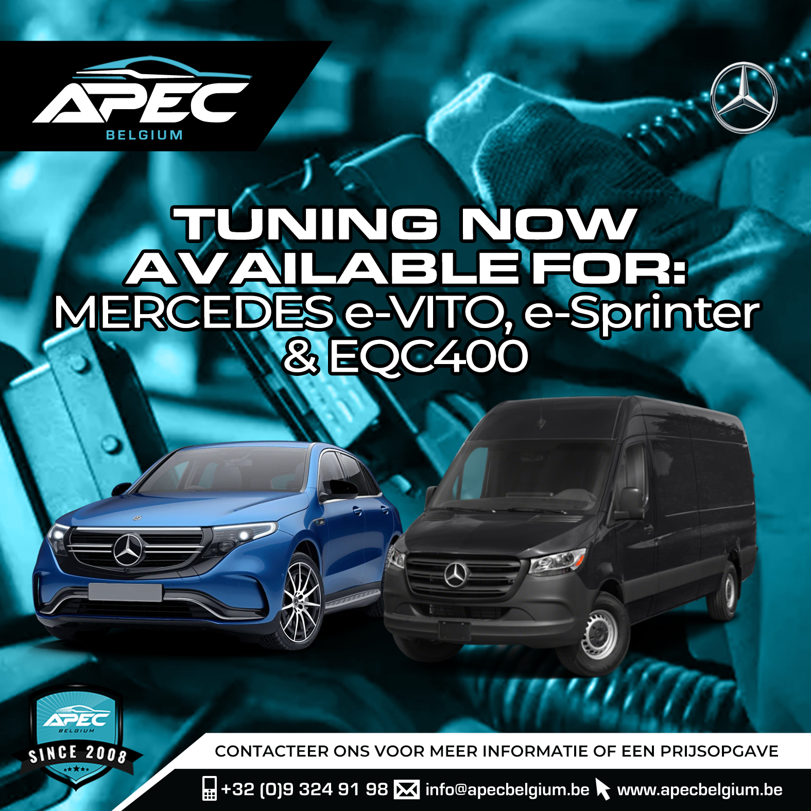 Tuning beschikbaar voor Mercedes e-Vito, e-Sprinter & EQV400!